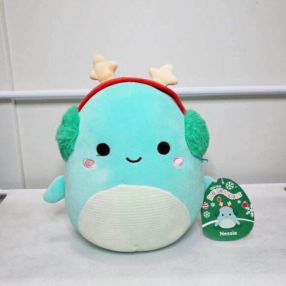 Nessie The Lock Ness Monster Christmas Collection Plush 8" NWT - Picture 2 of 4